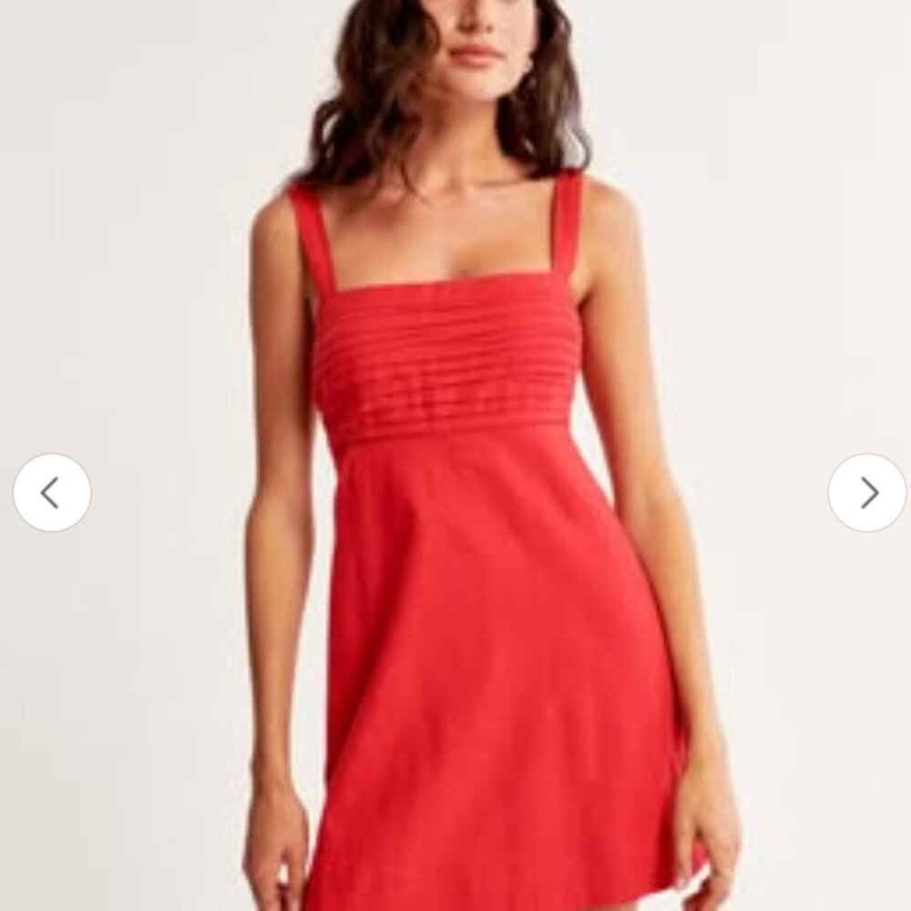 XS Red dress with hidden shorts